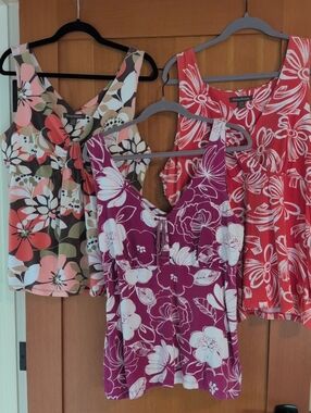 Tommy Bahama Cotton Knit Tank Tops Empire Style Large